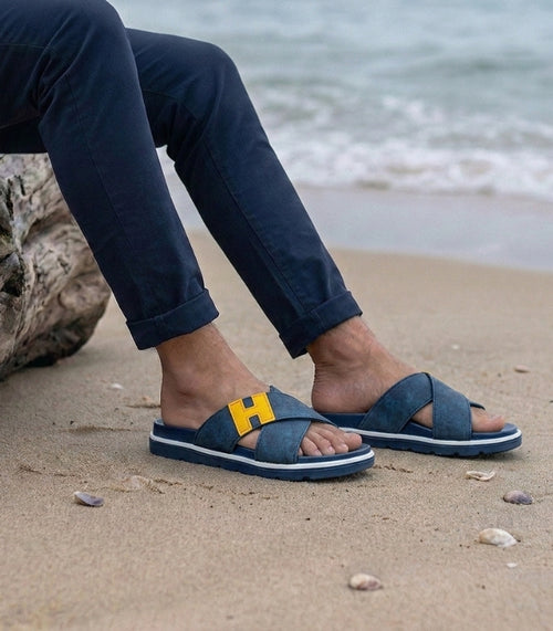 Casual Suede Cross-Strap
