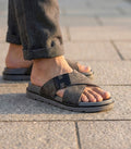 Casual Suede Cross-Strap