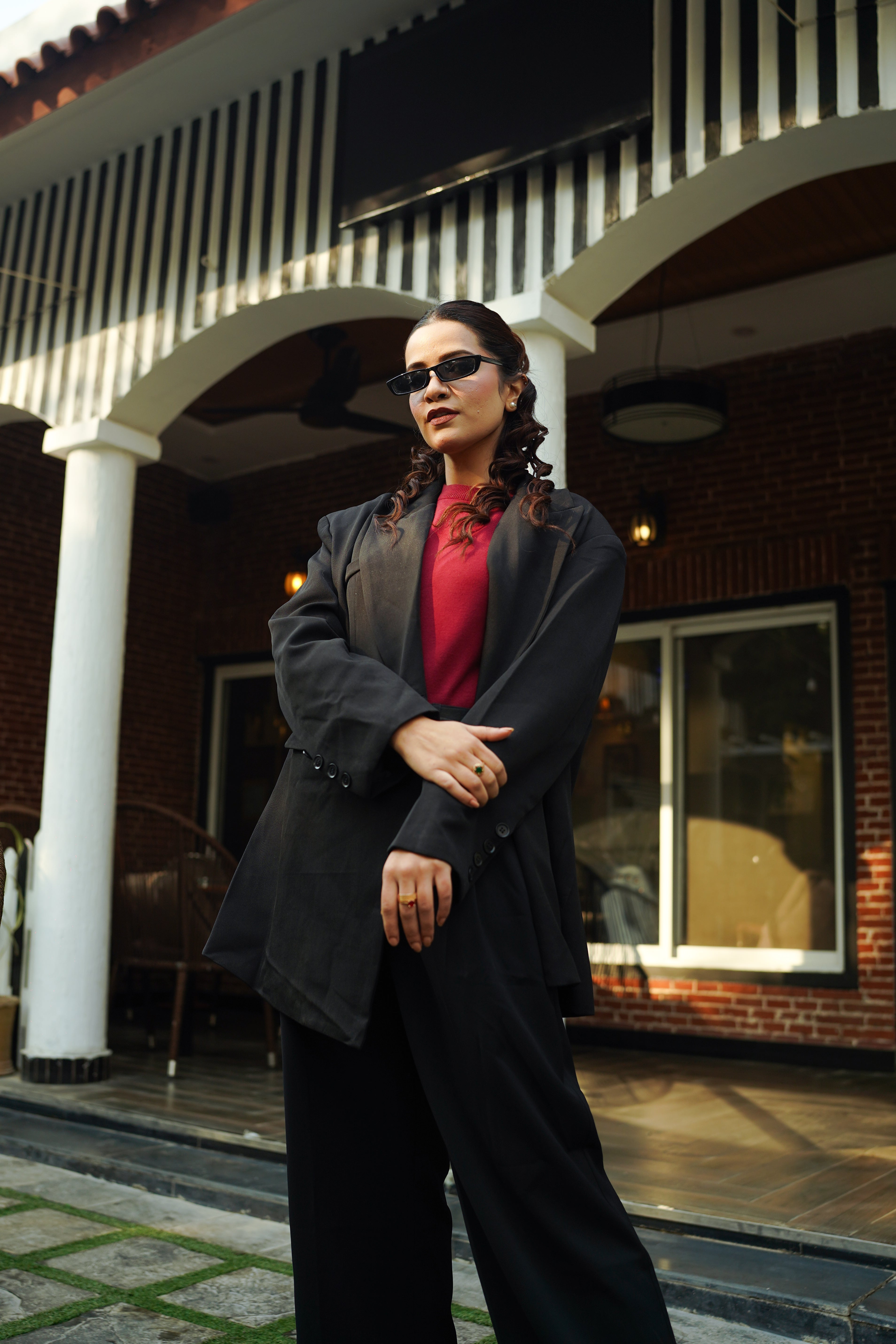 The Power Double-Breasted Blazer