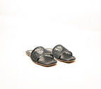Lace Square Toe Slides