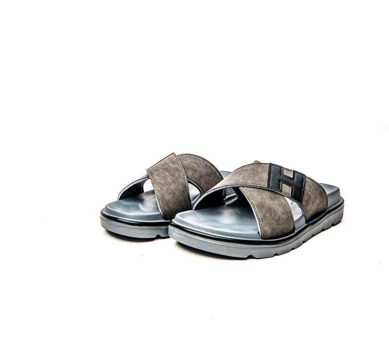 Casual Suede Cross-Strap