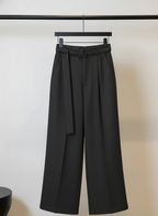 pleated wide-leg trouser