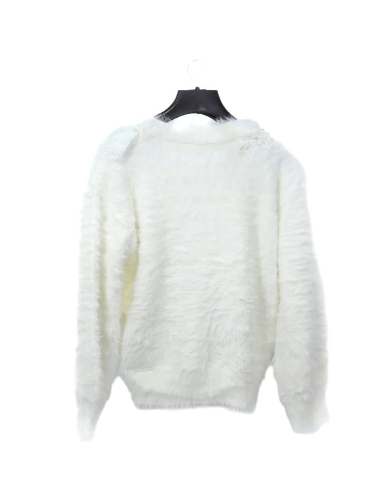 Lace Fur Cardigan