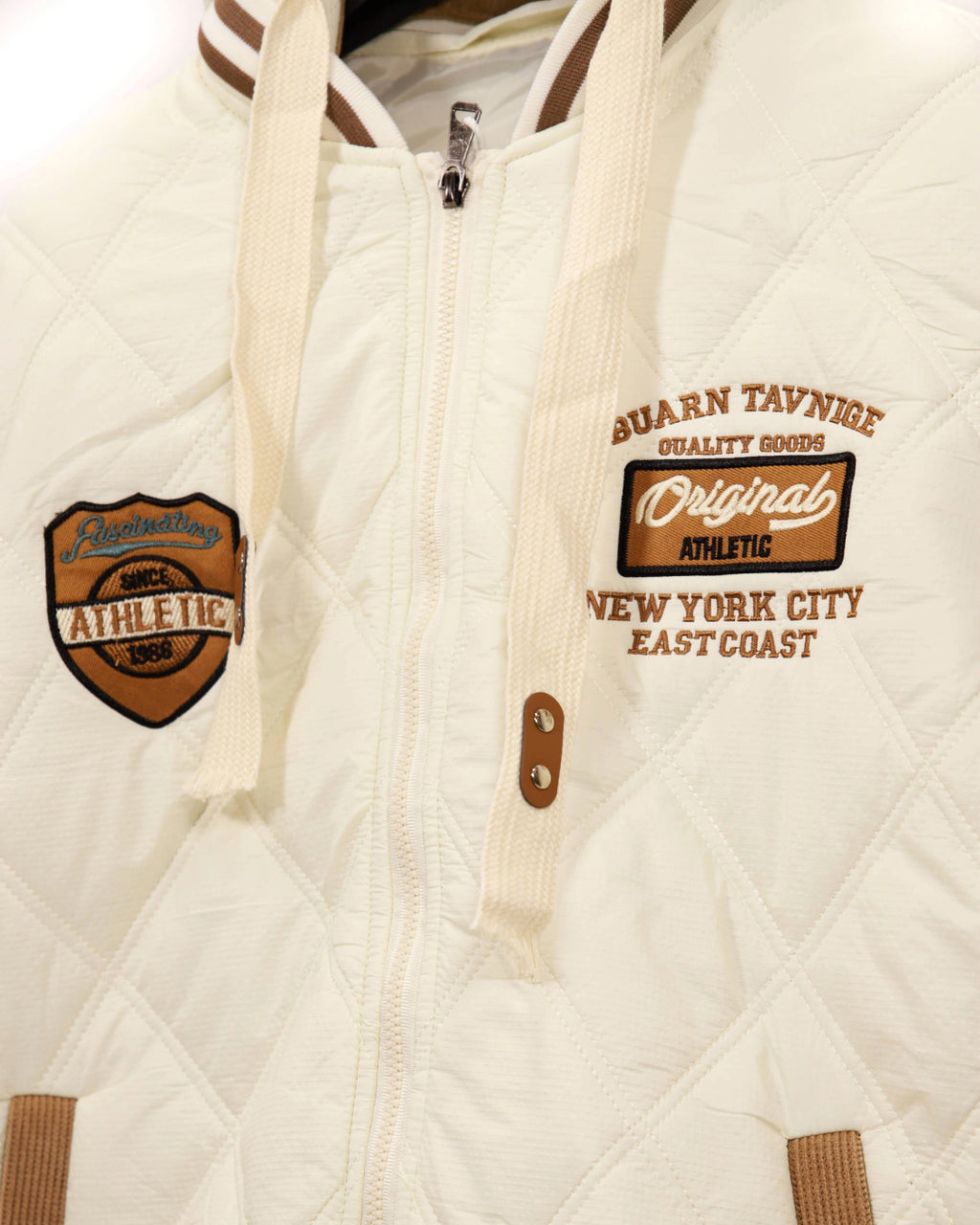 Quilted Varsity-style Jacket