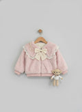 Pink Teddy Hug Faux-Fur Coat