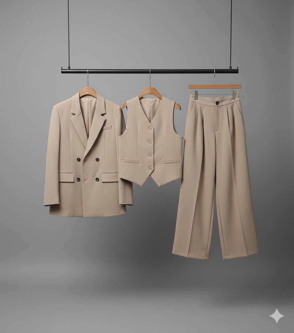 The Elevated Three-Piece Suit Set