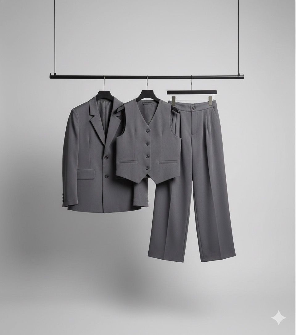 The Elevated Three-Piece Suit Set