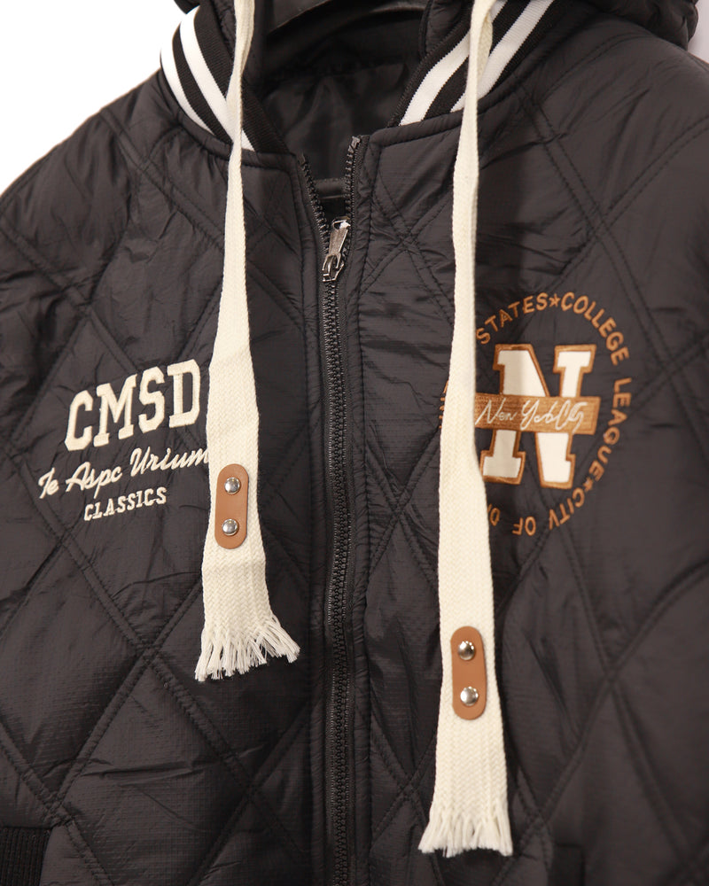 Quilted Varsity Jacket